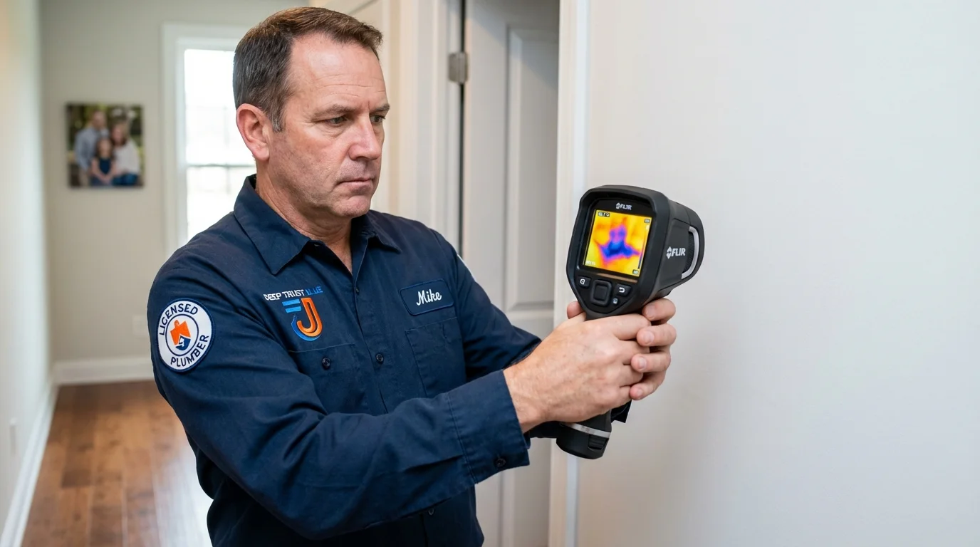 Thermal imaging leak detection by Johns Plumbing LLC in Center
